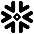 Snowflake logo in black (no text)